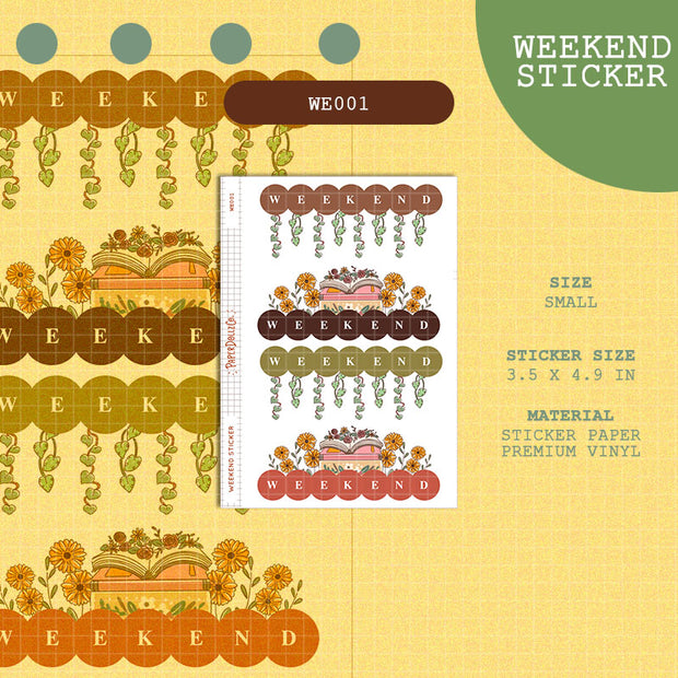 PaperDollzCo | Weekend Stickers | we001