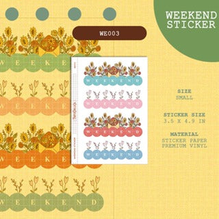 PaperDollzCo | Weekend Stickers | we003