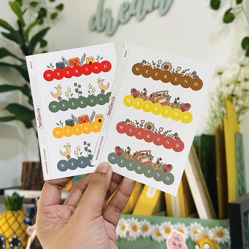 PaperDollzCo | Weekend Stickers | we004