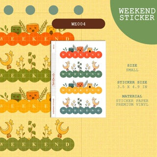 PaperDollzCo | Weekend Stickers | we004