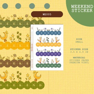 PaperDollzCo | Weekend Stickers | we005