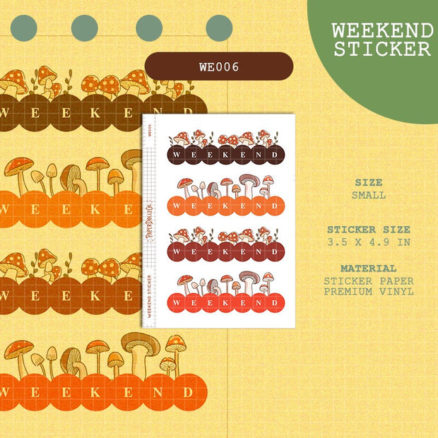 PaperDollzCo | Weekend Stickers | we006