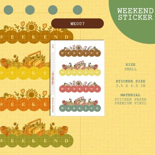 PaperDollzCo | Weekend Stickers | we007