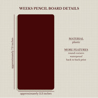 PaperDollzCo | Hobonichi Weeks Pencil Board - PB001