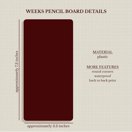 PaperDollzCo | Hobonichi Weeks Pencil Board - PB001